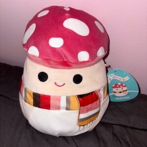 Squishmallows Red and White Mushroom Plush